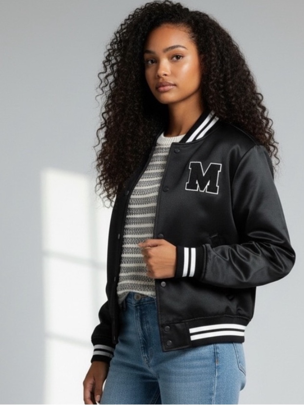 Madden Girl Varsity Jacket Size XS